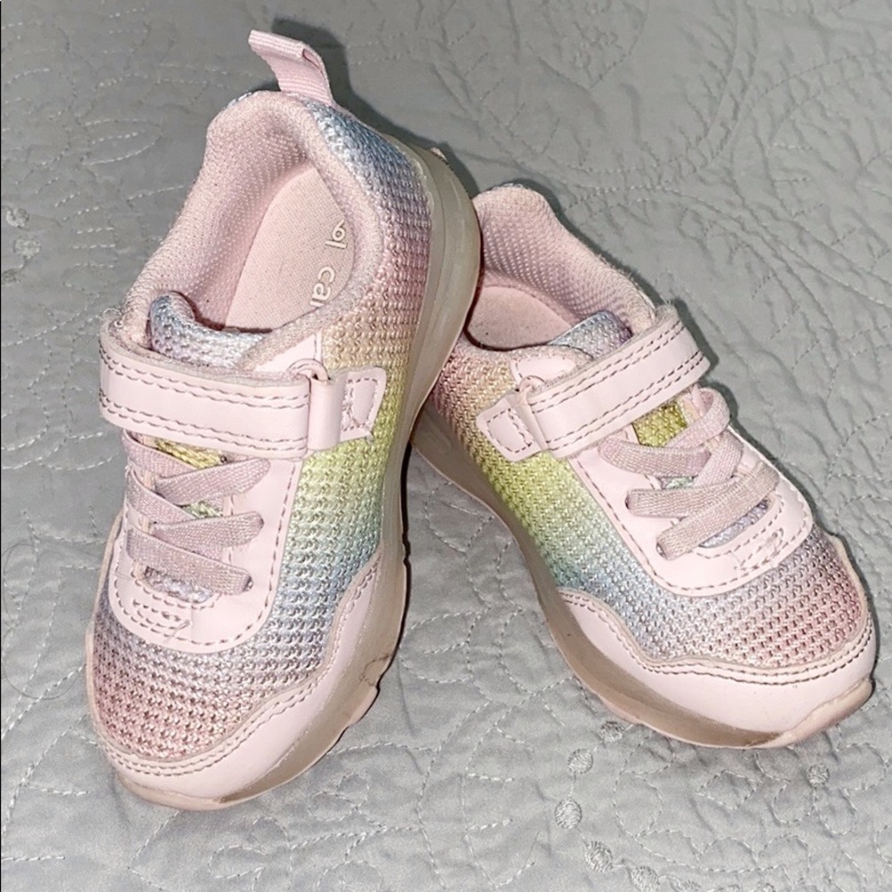 Carter’s Toddler Rainbow Light Up Shoes Si…